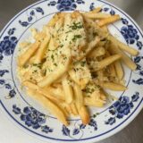 Garlic fries on a plate